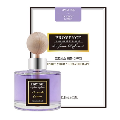 프로방스 퍼퓸 디퓨져 120ml, 라벤더 코튼향