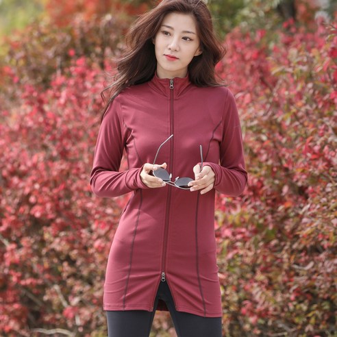 천상여우 여성용 요가 집업 점퍼 PA2414
