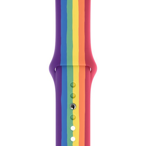 Apple 정품 애플워치 3/6/SE 스포츠 밴드, 38/40mm, Pride Edition