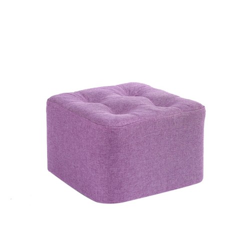 유앤미 심플 네모 스툴의자 DZ003 S, 보라