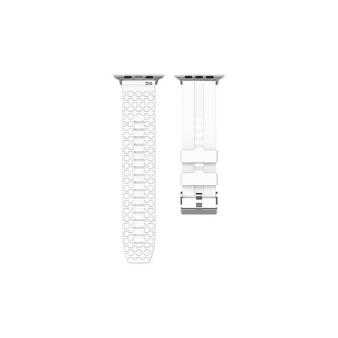 비쉐르 애플워치 3/4/5 레고핏 실리콘 밴드 (42/44mm 호환 가능), 화이트, 1세트