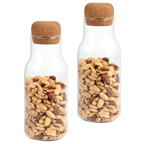 레벤호프 코르크 내열유리 보틀, 700ml, 2개