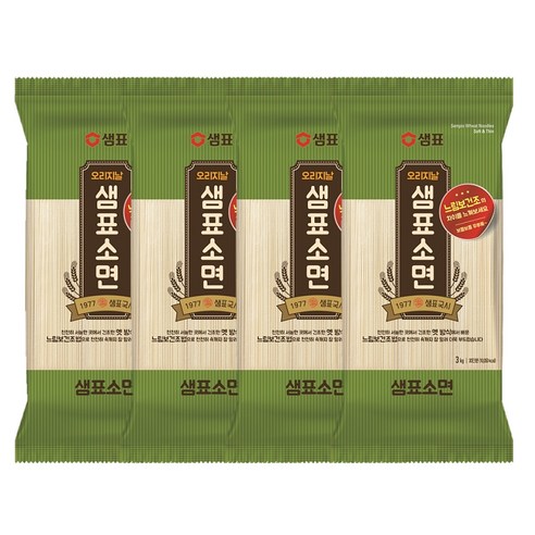 샘표 소면, 3kg, 4개
