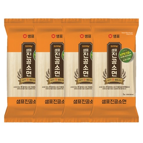 샘표 진공 소면, 3kg, 4개