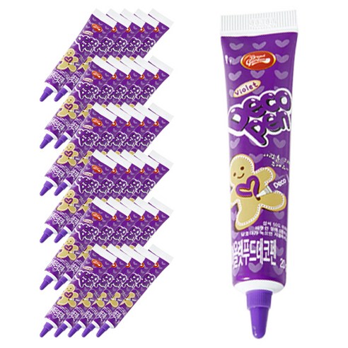 브레드가든 초코 데코펜 바이올렛, 20g, 60개