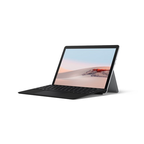 마이크로소프트 2020 Surface Go2 10.5 + 블랙 타입커버 패키지, 플래티넘, 펜티엄, 128GB, 8GB, WIN10 Home, STQ-00009