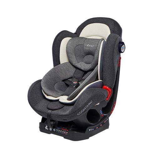 순성 ISOFIX 데일리 카시트 고정형 + 쿨시트, 제트그레이