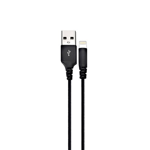 라이트닝 고속충전 케이블 1.2m, 블랙, 1개