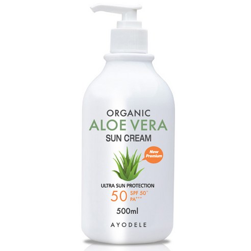 아요델 알로에베라 선크림 SPF50+ PA+++, 500ml, 1개