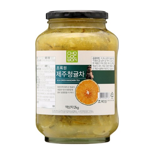 초록원 제주 청귤차, 2kg, 1개