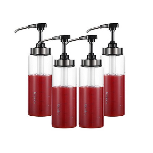 TEADOYO 펌프 오일병, 300ml, 4개