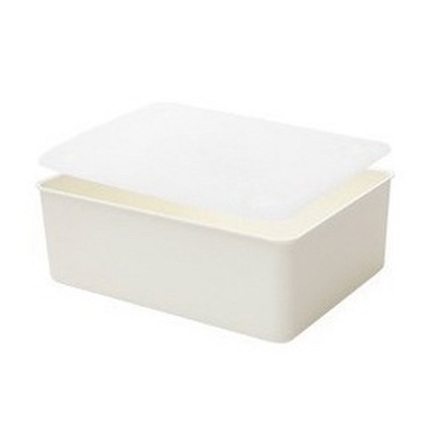 풀루 뚜껑있는 플라스틱 속옷 정리함 브라용 미색 1칸, 미색1칸(브라용), 1개