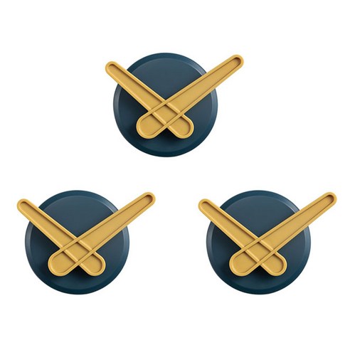 앤티스 벽부착 다용도 후크 10x10, 블루, 3개