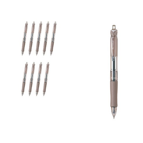 파이롯트 아크로볼M 유성볼펜 0.5mm BAB-15EF, 아이보리(블랙심), 10개