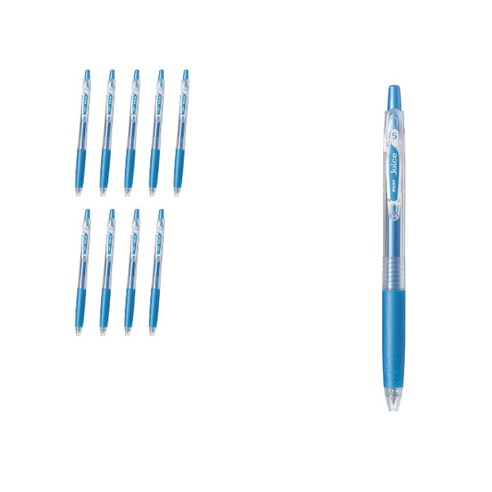 파이롯트 쥬스 젤잉크펜 0.5mm LJU-10EF, 메탈릭블루, 10개