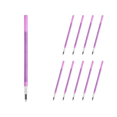 파이롯트 프릭션 다색 슬림펜 전용 리필심 0.38mm LFBTRF12UF, 퍼플, 10개