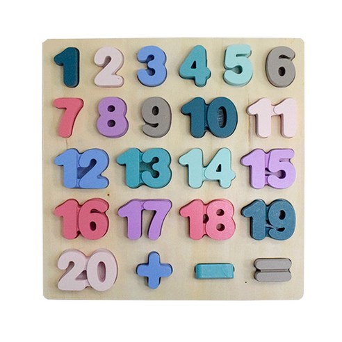 가베가족 숫자 원목퍼즐 20 KS2744, 1개, 23피스