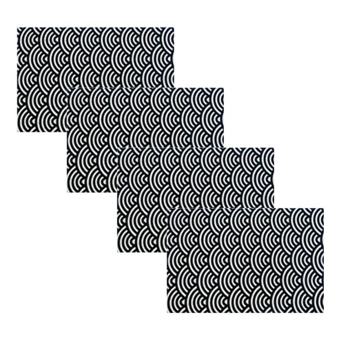 블럭마트 일본풍 식탁매트 4p, type1, 45 x 30.5 cm