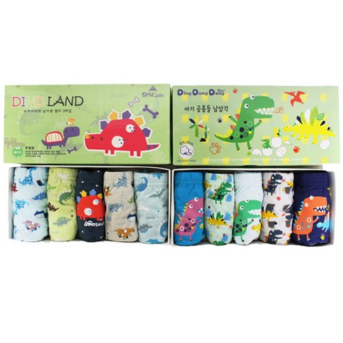 남아용 쥬라기월드 순면 삼각팬티 10p