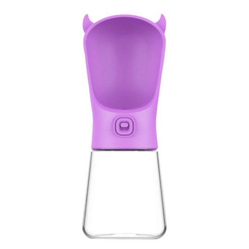 블럭마트 드라큘라 휴대용 강아지물병 350ml, 퍼플, 1개