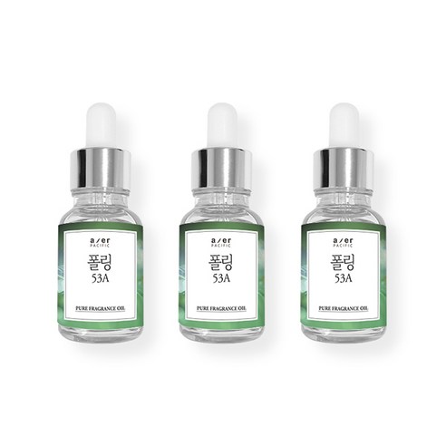아제르퍼시픽 프래그런스 CPL 아로마 프리미엄 오일 30ml x 3p + 시향지 랜덤발송 3종 세트, 폴링(53A)