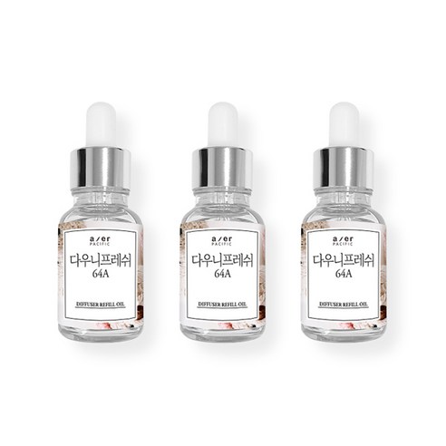 아제르퍼시픽 프래그런스 CPL 아로마 프리미엄 오일 30ml x 3p + 시향지 랜덤발송 3종 세트, 다우니프레쉬(64A)