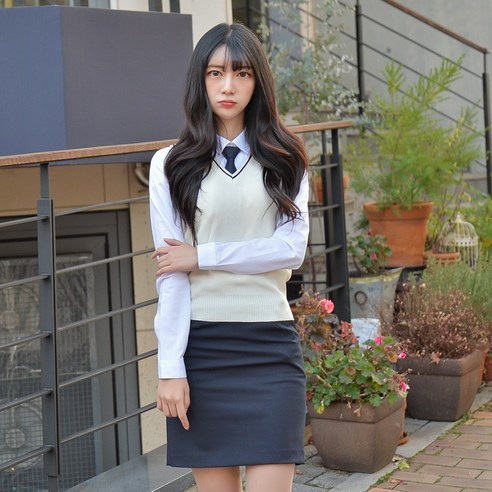 교복몰 여아용 교복 조끼