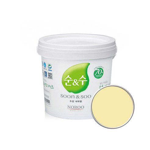 노루페인트 순앤수 KS 2급 벽지 벽면용 수성페인트 2L, 샌드06 NR3198