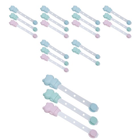 블럭마트 주방 냉장고 서랍 다기능 안전잠금장치, 랜덤발송, 20개