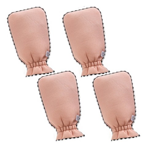 블럭마트 욕실 목욕장갑, 랜덤발송, 4개