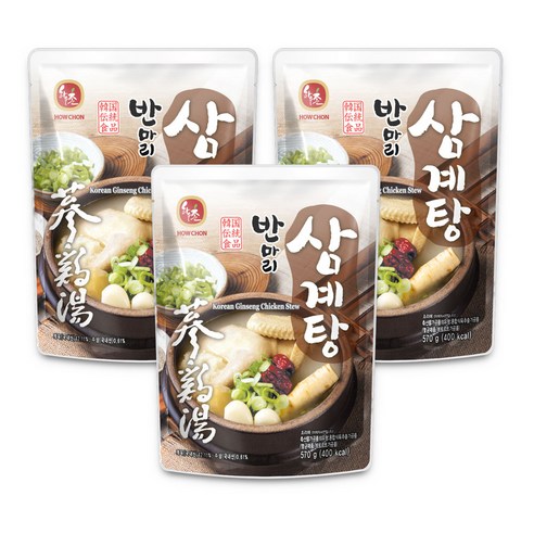 하우촌 반마리 삼계탕, 570g, 3개 13호닭