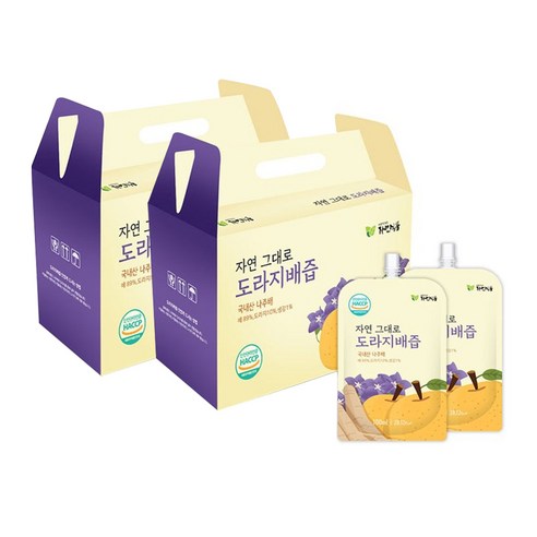 자연식품 자연 그대로 도라지배즙 스파우트형, 100개