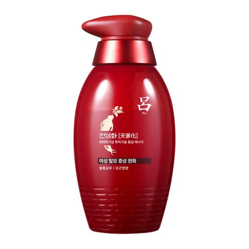 려 천삼화 여성 탈모증상완화 볼륨 샴푸 모근영양 시트러스샴페인향, 400ml, 1개