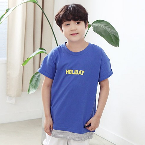 제프몽 아동용 홀리레이어드 라운드티셔츠