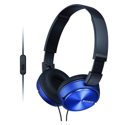 소니 접이식 헤드폰, 블루, MDR-ZX310AP