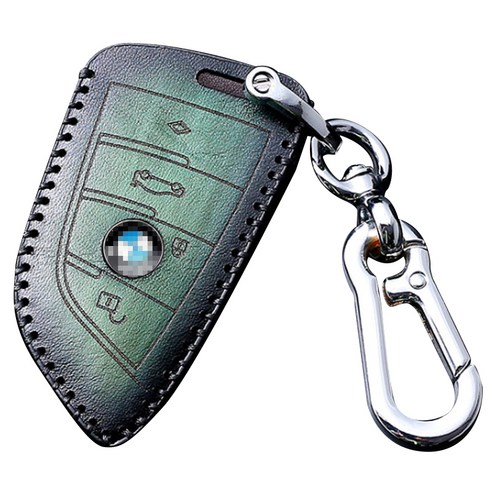 하마테 BMW 레트로 가죽 키케이스 C타입, 그린