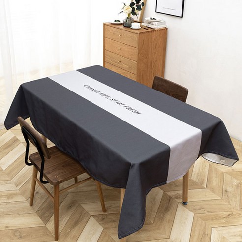 블럭마트 북유럽 스타일 방수 식탁보, TYPE8, 110 x 170 cm
