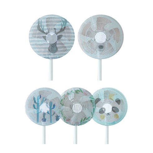 블럭마트 선풍기 안전 그물 커버 5p, 랜덤발송, 5개