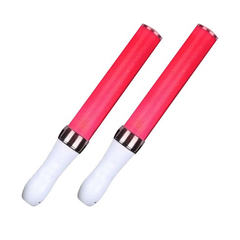 파티복닷컴 LED 야광봉, 화이트, 2개
