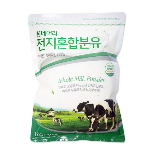 본데어리 전지 혼합 분유, 1kg, 1개