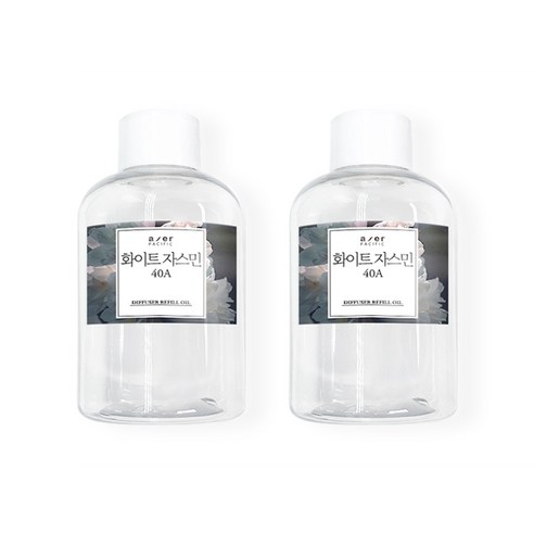아제르퍼시픽 레스쁘리 디퓨저 오일 리필액 150ml x 2p + 시향지 랜덤발송 3종 세트, 화이트자스민(40A)