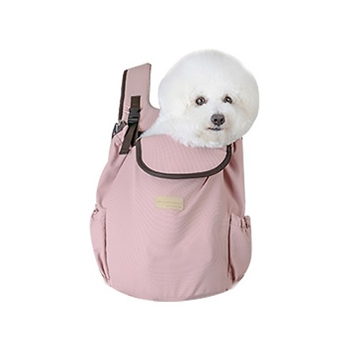 에이미러브즈펫 강아지앞가방 허그프론트빕, 핑크, 1개