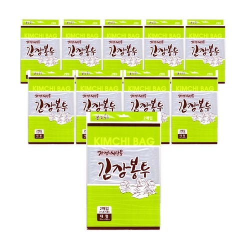 일회용 두꺼운 김장 비닐 봉지 대 2p, 대형(약15포기), 10개