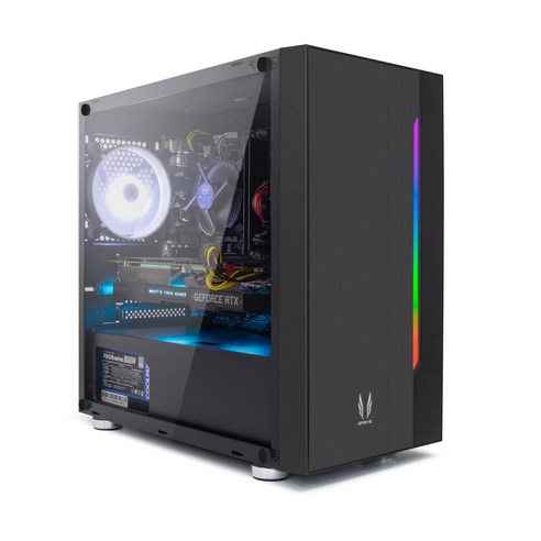 프리플로우 조립 PC 블랙 ELITE GAMING i5 (i5-10400F), WIN 미포함, RAM 8GB, SSD 240GB