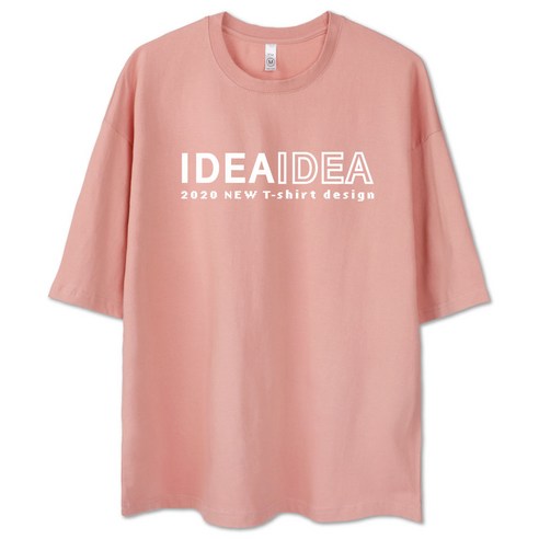 벤힛 IDEA 오버핏 남녀공용 반팔티셔츠