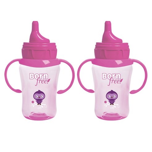 본프리 드링킹컵 260ml, 핑크, 2개