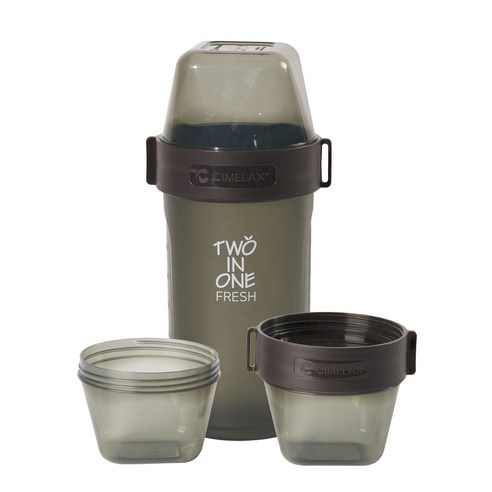 씨밀렉스 프레쉬투인원 다이어트 런치박스 330ml + 330ml 세트 + 870ml + 330ml 세트, 블랙, 1세트