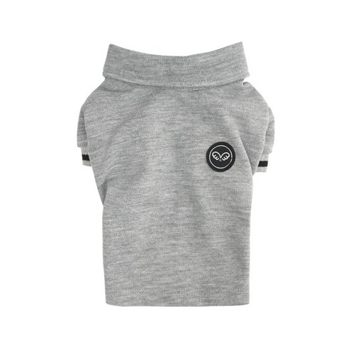 퍼피엔젤 반려동물 쿨 폴로 셔츠 PA-TS027, 95 GRAY