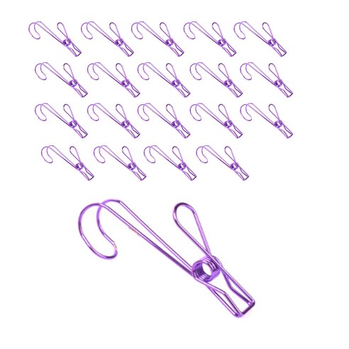 MEO 다용도 후크고리, Purple, 20개