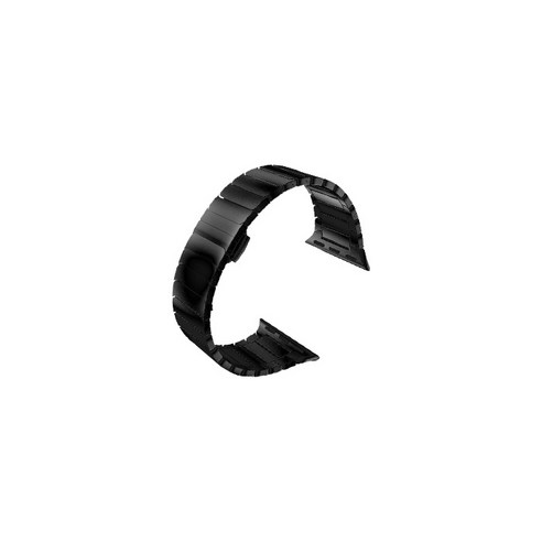 비쉐르 애플워치 3/4/5 롱스퀘어 메탈 밴드 (38/40mm 호환 가능), 블랙, 1개